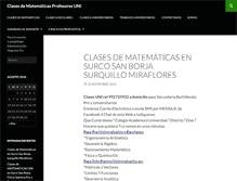 Tablet Screenshot of profesoryclasesdematematicas.com